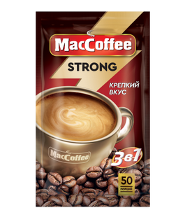 Кофе в пакетиках 3в1 "MacCoffee" стронг 50 пакетиков 1,8 г